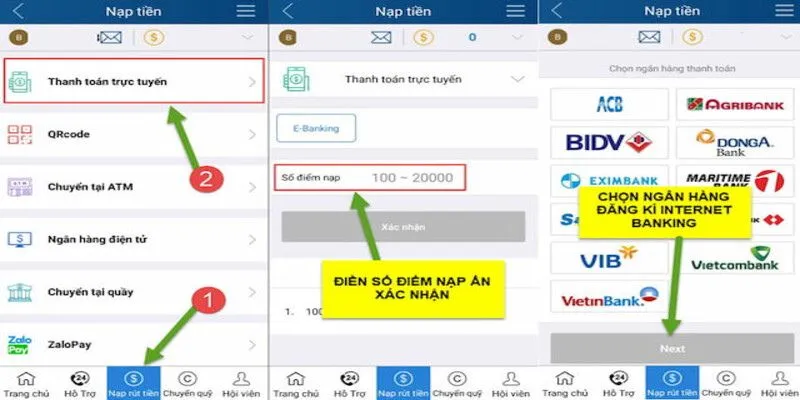 Hướng dẫn nạp tiền Kubet11 dễ hiểu với 3 bước đơn giản